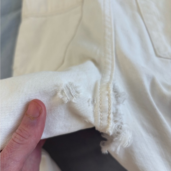 OZMA High Rise Trouser Pant 100% Cotton, size 25, Off-White-Flawed - Picture 11 of 15